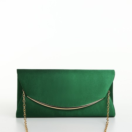 Female bag on a magnet, green color
