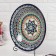 Largan Rishtan ceramics "Patterns", 33 cm, deep, blue