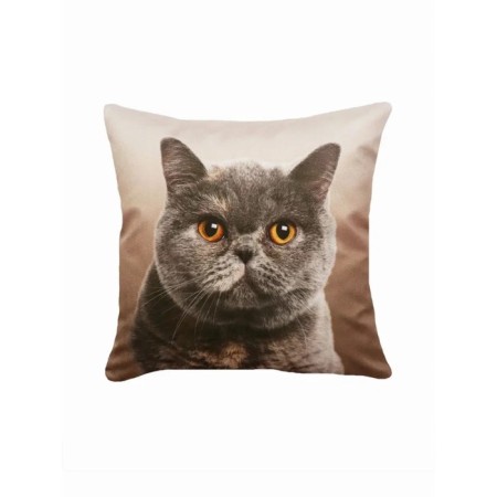 Decorative pillow on the sofa "Cat British", size 40x40 cm