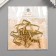Metal hook (set 40 pcs) gold 2.5x0.5 cm