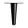 Furniture support Cappio OP08, h = 100mm, thick thickness 1.8, matte black color