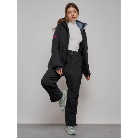 Ski costume Women Winter, size 46, black color-3