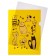 A set of A4, 180 μm folders, calligrata "cats", translucent, 6 pieces, with print, mix