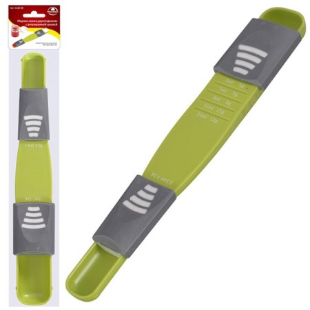 Measured spoon multilateral, double -sided with an adjustable scale, length 22 cm