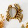 Panel interior polystone "Mirror crab" gold 23x4x18 cm