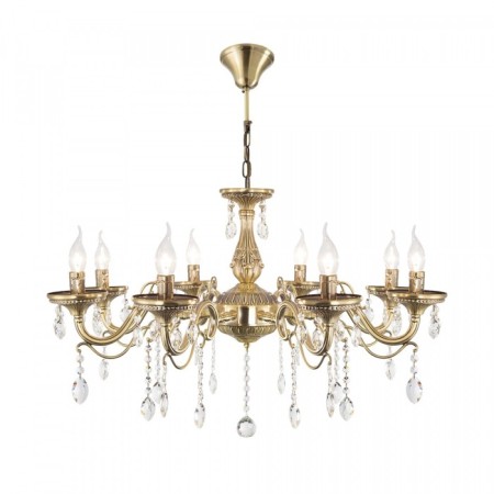 Suspended chandelier Citilux "Carmen" CL404183, 80x80x60 cm, 8x60W, E14, brown color