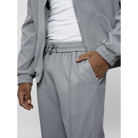 Male tracksuit, size 56, gray color-8