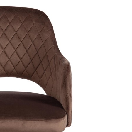 Valkyria Mod chair. 711 fabric/metal, 55x55x80cm, brown 12/black-5