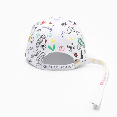 Men's cap minaku "yee" color white, river 58-2