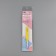 Knitting hook, bilateral, with silicone handle, d = 5/7 mm, 13.5 cm, yellow color