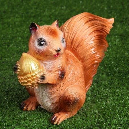Garden figure "Squirrel" 24x13x27cm mix