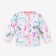 Boker for girls, white/cats, height 68-74 cm
