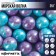 Sprinking confectionery "balls": purple, blue, 25 g.