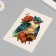 Tattoo on the body color "owl in peony" 26.1x14.6 cm