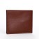 Male purse without a fastener, department for bills, for maps, color light brown