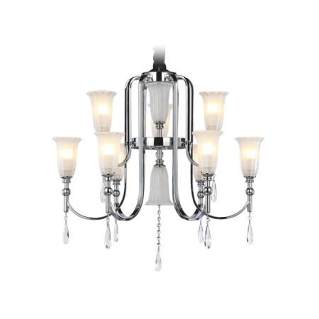Crystal chandelier with Ambrella Light, Traditional, TR3249, 9HE14, Color Chrome