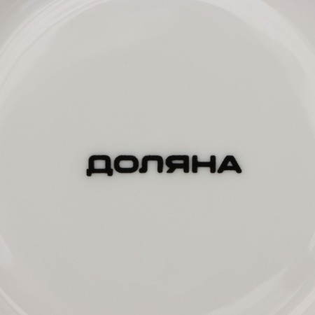 Service Porcelain Tea Daulay "Emelya", 12 objects: 6 cups 280 ml, 6 saucer d = 15 cm, white color-7