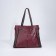 Zipper bag with zipper, burgundy color