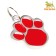 Figure addressee for engraving "paw", 2.6 x 3.2 cm, red