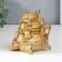 Souvenir Polystone "Pyramid from Turtles" Gold 11.5x9.5x14.5 cm