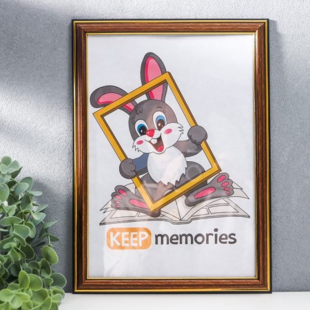 Photo frame 21x30 cm plastic Interior Office 280 Brass (25/750)