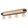 Layham lamp, 4x60W E27, color wood, black
