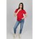 Jumper female ise, size 44 cm, red color