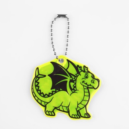 The reflective element "Dragon", bilateral, 5.3 × 5.8 cm, color mix-2