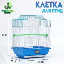 Figure cage, 30 x 23 x 39 cm, blue