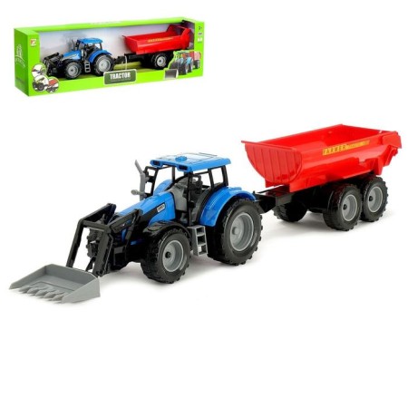 Tractor inertial "Farmer", with a trailer, scale 1:32, mix