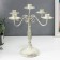 Summary Metal for 5 candles "Provence" white aged 32x24x24 cm
