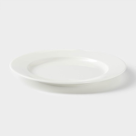Porcelain dessert plate Wilmax Stella Pro, D = 20 cm, white color-1