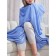 Sollya blanket, size 180x200 cm, blue color