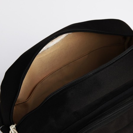 Youth bag with zipper, black color-5