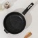 Granite Black Skoroda Induction Pro, D = 22 cm, plastic handle, induction, anti -stick coating, black color