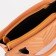 Bag Female Tout with zipper, long belt, orange color