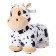 Children's electric car Farfello "Cow", white color