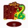 Calendar 2025 Table "New Year: rich year", 10 x 8.3 cm, New Year's series