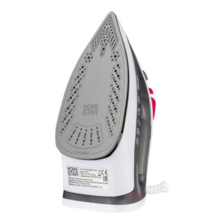 Iron Homestar HS-4012, 1800 watts, Teflon sole, 190 ml, white-gray-2