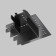 Corner Connector for the built-in track system Technical TRA084CL-12B, 7.8x7.8x3.45 cm, black color is black