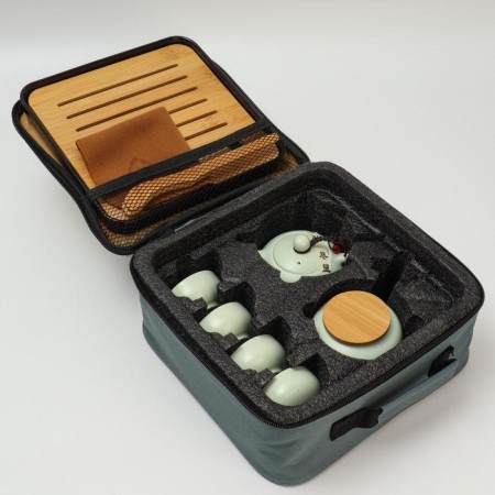 A set for a tea ceremony 10 items, 4 people, a cup 45ml, a kettle 180ml, a hem-2