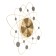 Wall clock, series: openwork, "nostalia", D-60 cm, dial 22 cm