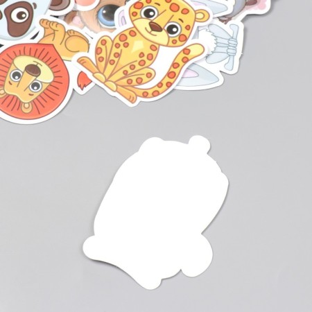 Stickers for creativity "Bulshined animals" set of 50 pcs 4x8 cm-2