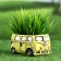 Pot "Bus" yellow, 13x7.5x6.4cm