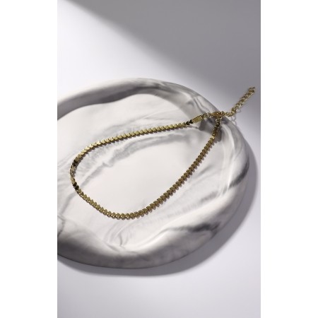 Choker "Antiquity" disk, color gold, l = 37 cm-1
