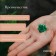 Clips for plants, set 10 pcs "Flower", green
