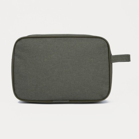 Lightning cosmetic bag, external pocket, khaki color-1