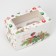 Box for Capcakes "Snow Gift" 10 x 16 x 10cm, New Year