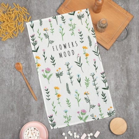 Flowers Mood 35x60 cm, 100% cotton, waffle 160 g/m2