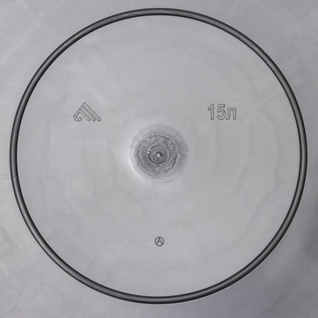 Round household basin "Economy", 15 l, color mix-2